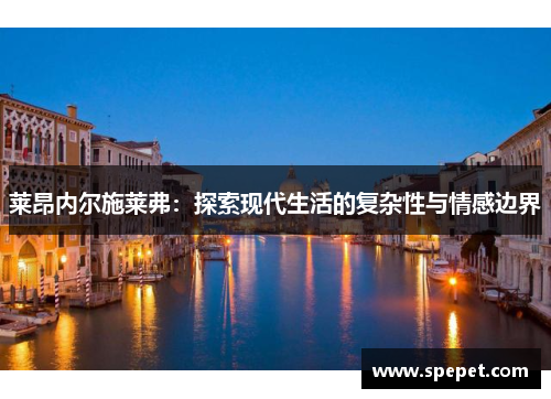 莱昂内尔施莱弗：探索现代生活的复杂性与情感边界