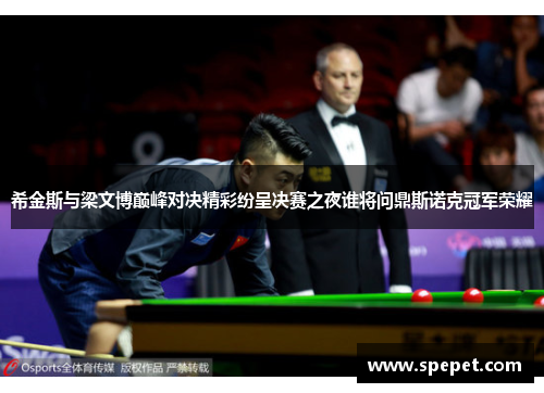 希金斯与梁文博巅峰对决精彩纷呈决赛之夜谁将问鼎斯诺克冠军荣耀